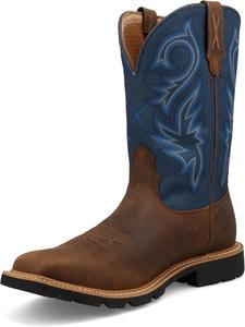 Ботинки Twisted X Men's 11 Tech X, широкий квадратный носок с Tech X, синий/коричневый