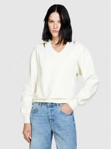 Толстовка обычного кроя Sisley, экрю