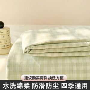 Antarctic Простыня 230х245 см из мягкого дышащего хлопка, цвет Light Green Plaid