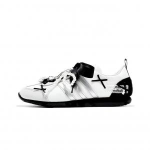 Adidas VS JOG 2.0 износостойкие и легкие низкие немецкие армейские кроссовки женские black white