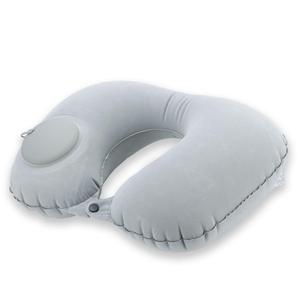 Подушка для шеи с застежкой на кнопках (серая) Intirilife, серый