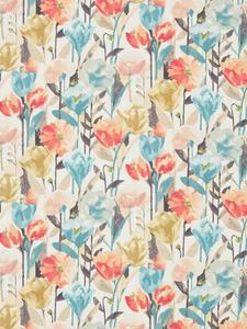 Шторы Verdaccio на заказ Harlequin, Coral/Maize/Cornflower