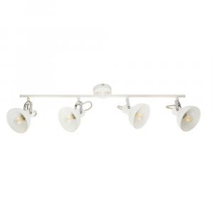 Globo Lighting Потолочный светильник, металлический, хромированный, белый, регулируемые светильникы