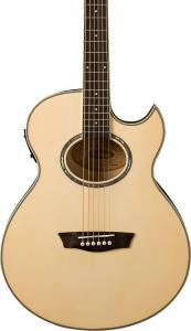 Акустическая гитара Washburn Festival EA20 Mini Jumbo Florentine Acoustic-Electric Guitar, Natural