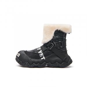 KEDDO Короткие зимние ботинки для женщин "Краска не высохла" - коричневый серебристый, цвет Brown Silver