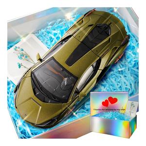 Lamborghini Supercar Luxury Car Series Lamborghini Sian FKP 37 сборная модель из сплава Bburago, зеленый