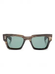 Солнцезащитные очки Horn в прямоугольной оправе Akoni, коричневый