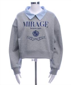 Толстовка с воротником и вышитым логотипом