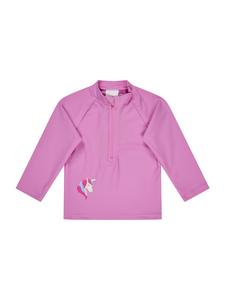 Sterntaler Купальник с длинными рукавами и изображением единорога, розовый