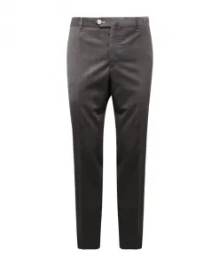 Узкие шерстяные брюки Pt01, серый