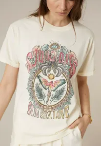 Оригинальная футболка с принтом "лето" Deeluxe, Elfenbein