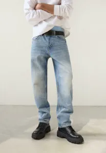 Джинсы прямого кроя Bershka, Blue