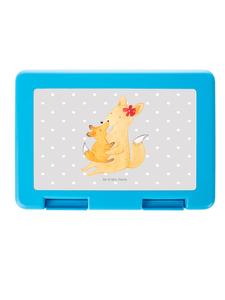 Mr. & Mrs. Panda Ланчбокс с лисой для мамы, без лишних слов, пастельно-серый