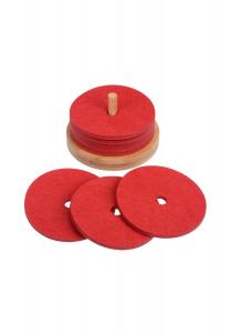 Стеклянная подставка из полиэстера с держателем Gräwe, красный