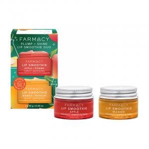 Увлажняющий блеск для губ с эффектом пухлости, 10 мл + 10 мл FARMACY, two-piece set: apple peptide lip mask 10g+mango peptide lip mask 10g