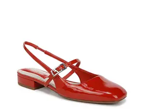 Franco Sarto Destin Mary Jane Flat, красная лакированная кожа
