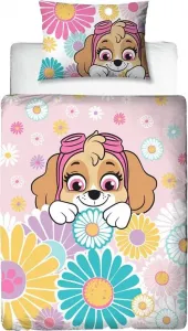 Комплект постельного белья Щенячий патруль с цветочным принтом AG3955 (для подростков) (разноцветный) Paw Patrol