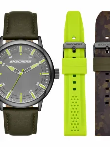Мужские аналоговые полиуретановые часы Skechers SR9102, цвет Green