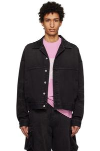 Графическая джинсовая куртка We11Done, черный