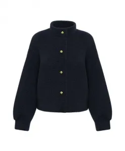 Двусторонняя куртка из искусственного меха, черная Marella, черный