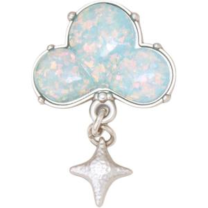 Crocs Пряжка для обуви из цинкового сплава унисекс Silver/Blue