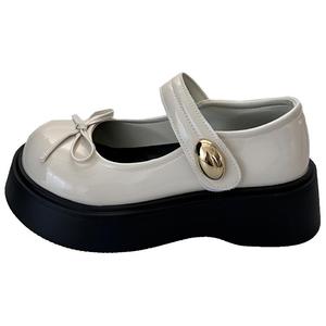 WUJI Платформенные туфли Мэри Джейн для женщин экрю, цвет Ecru