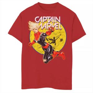 Футболка с изображением самого могущественного героя Земли «Капитан Марвел» для мальчиков 8–20 лет Licensed Character