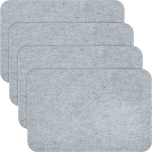 Фетровые подставки для столовых приборов, 4 шт. в упаковке 204623 Erwin Müller, серый