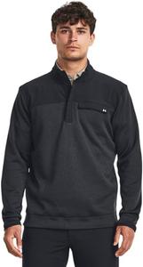 Толстовка Under Armour Drive Storm Sweaterfleece с молнией до середины груди, (001) Black/White/White