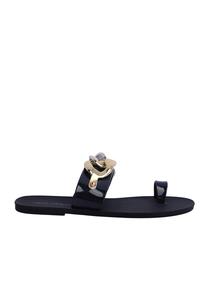 Сандалии на плоской подошве Liana Don Algodon, темно-синие