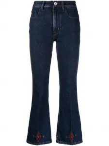 Укороченные джинсы Victoria с вышивкой JACOB COHEN, синий