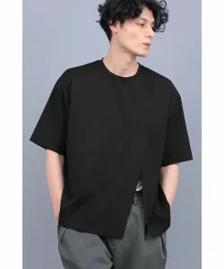 R от TORNADO MART Фальшивая свободная футболка из двух частей, цвет Black