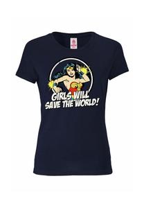 Новая футболка для девочек dc - wonder woman - девушки будут Logoshirt, синий