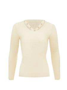 Пуловер leo selection, бежевый