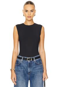 Боди без рукавов aura Agolde, черный