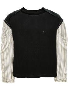 Maison Margiela деконструированный топ Décortiqué, черный