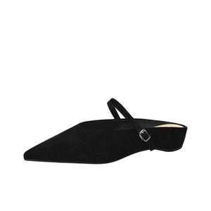 Женские тапочки Box с закрытым носком, устойчивой к истиранию резиновой подошвой BIGTREE, черный