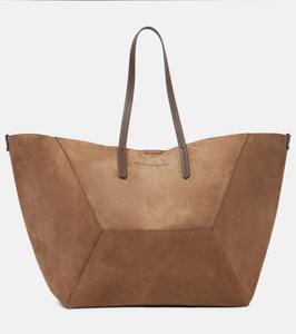 BC Duo большая замшевая сумка-тоут Brunello Cucinelli, Torba