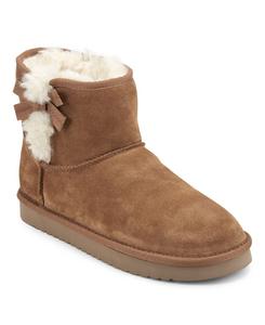 Женские удобные повседневные ботильоны с закругленным носком Worldly Earth, Medium Brown Suede