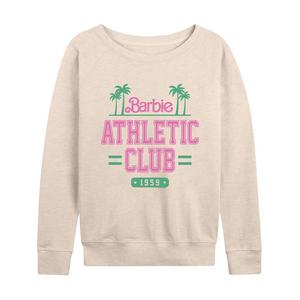 Женский легкий свитшот из френч терри Barbie Athletic Club, бежевый
