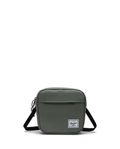 Зеленая экологическая сумка на плечо унисекс объемом 2 л с застежкой-молнией и внутренним карманом Herschel, светло-зеленый