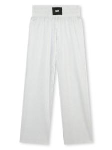 DKNY широкие брюки с логотипом, серый