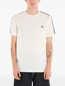 Футболка в стиле рингер с контрастной лентой Fred Perry, нейтральный