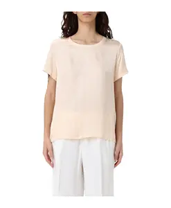 Шелковая блузка с короткими рукавами Liu Jo, бежевый