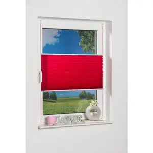 Жалюзи-плиссе K-HOME «Klemmfix Pisa», светозащита, без сверления, натянутый, мятый вид, цвет fuchsia