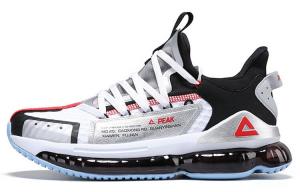 Кроссовки мужские низкие серебристо-черные Peak