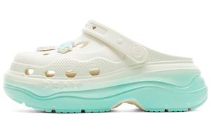 PEAK Сандалии Taichi Height Increasing Shoes Clogs Women's Canvas White Green