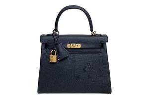 Сумка Kelly Togo из телячьей кожи Hermes черная