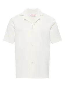 Рубашка Howell Drop Needles на пуговицах Orlebar Brown, белый