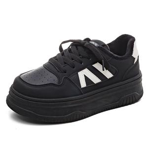 Женские противоскользящие и износостойкие легкие низкие кроссовки для скейтбординга All Black HUANQIU